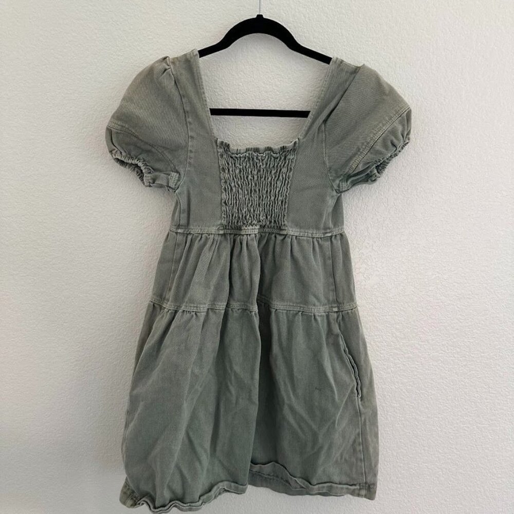 Louna Green Denim Mini Dress - Picture 10 of 11